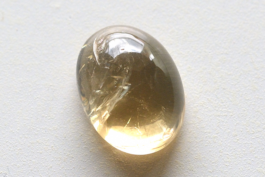 シトリン【15】ルース・カボション（15.5×11.5mm）