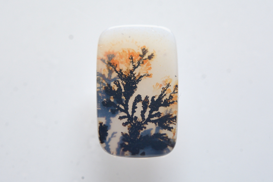 デンドリティックアゲート【21】ルース・カボション　（16.5×10mm）