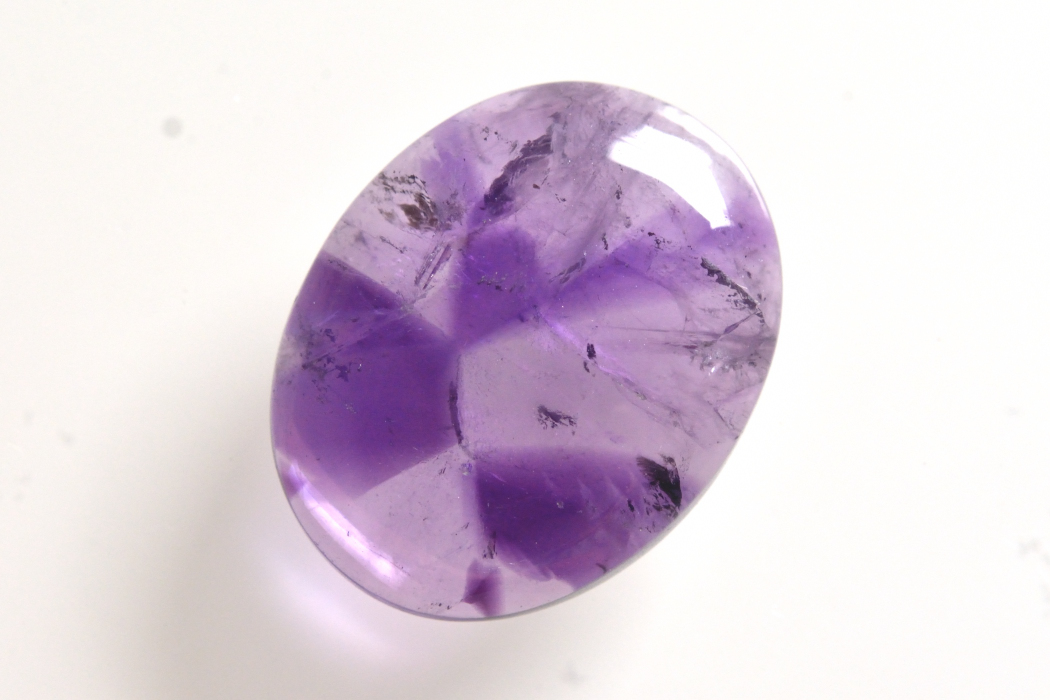 トラピッチェアメジスト（ファントム）【2】ルース・カボション　（22.5×18mm）