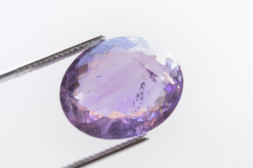 ファントムピンクアメジスト【42】天然石ルース（17.5×14mm）