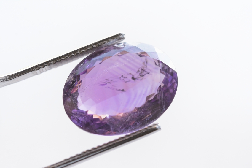 ファントムピンクアメジスト【44】天然石ルース（16×13mm）