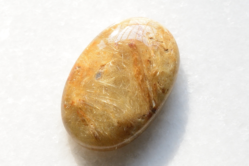 ゴールドルチルクォーツ【7】天然石ルース・カボション（24.5×16.5mm）