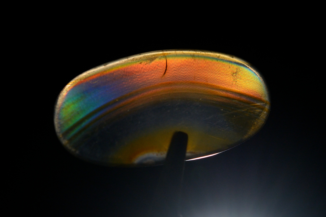 イリスアゲート【6】ルース・カボション（30.5×16mm）