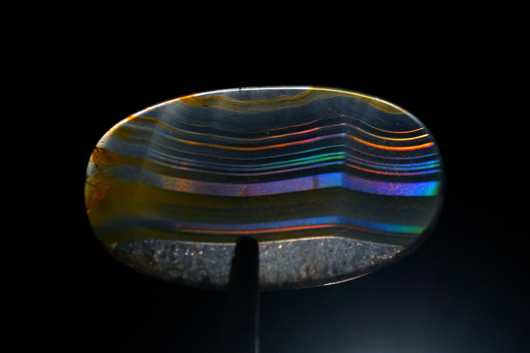 イリスアゲート【7】ルース・カボション（31×18mm）