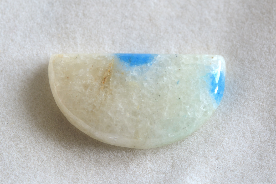 K2アズライトシリカ【4】ルース・カボション（16.5×30mm）