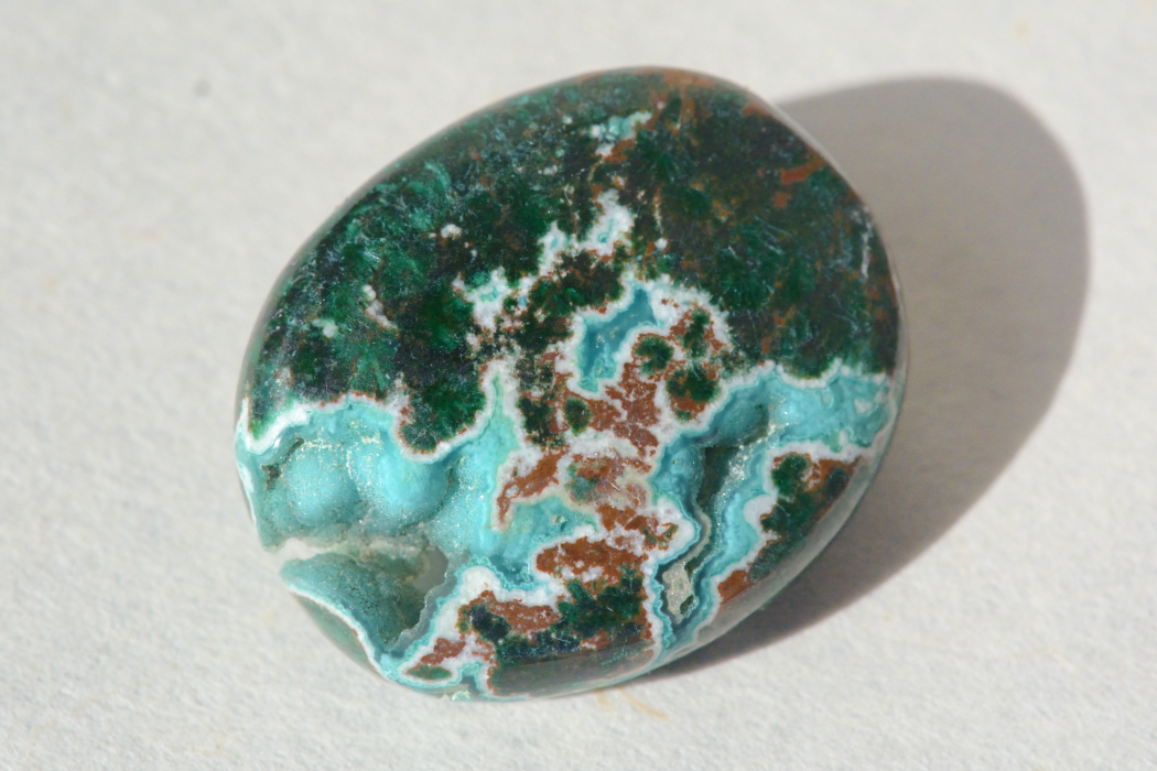 クリソコラ(アースストーン)【4】ルース・カボション（25.5×21mm）