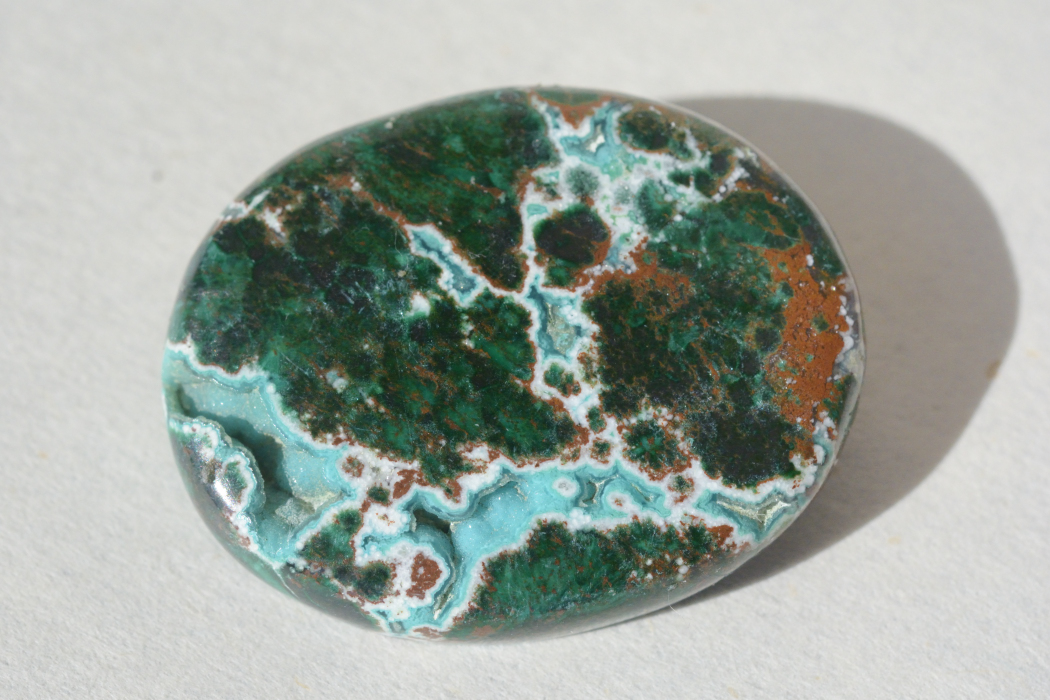 クリソコラ(アースストーン)【7】ルース・カボション（35×28mm）