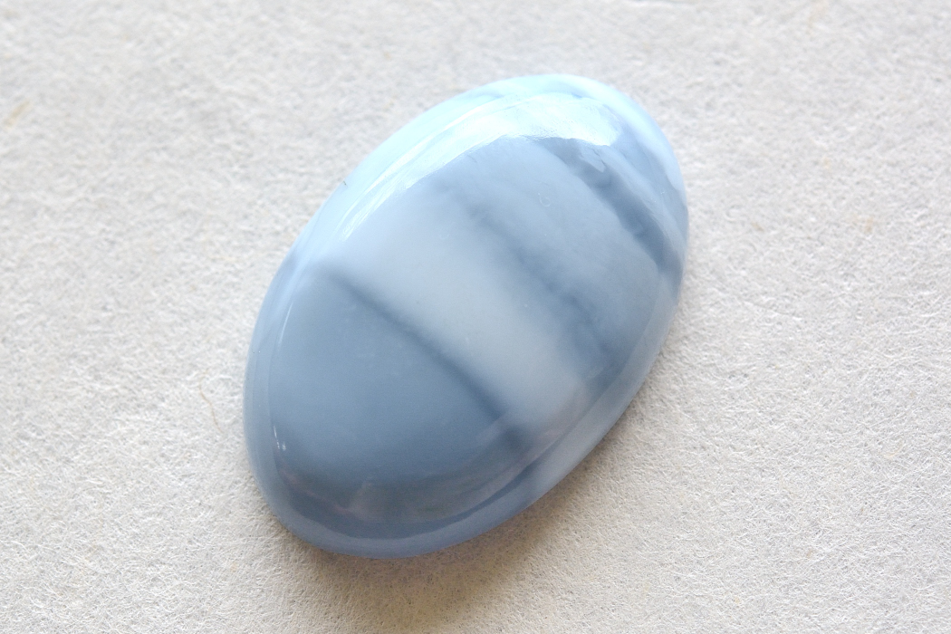 ブルーオパール（オワイヒーブルーオパール）【20】天然石ルース・カボション　（27.5×18.5mm）