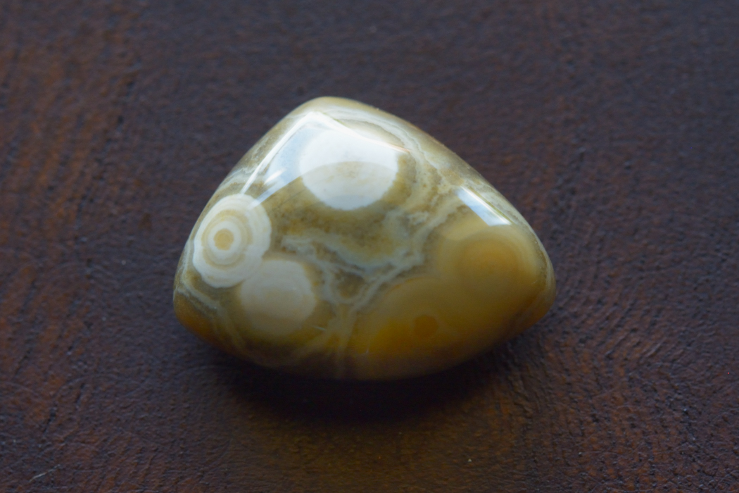 オーシャンジャスパー【66】　ルース・カボション（12×15.5mm）