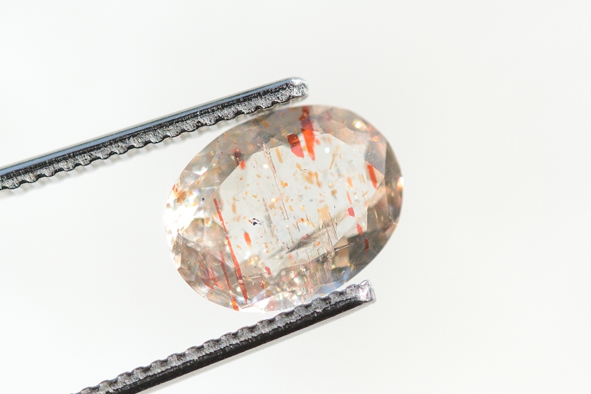 オレゴンサンストーン【11】天然石ルース・カボション　（10.5×8mm）