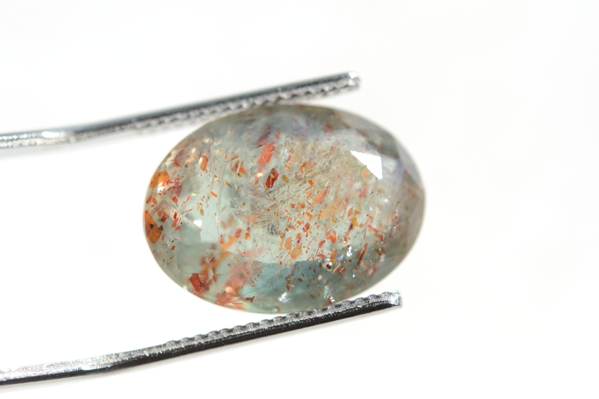 オレゴンサンストーン【19】天然石ルース・カボション　（17×12.5mm）
