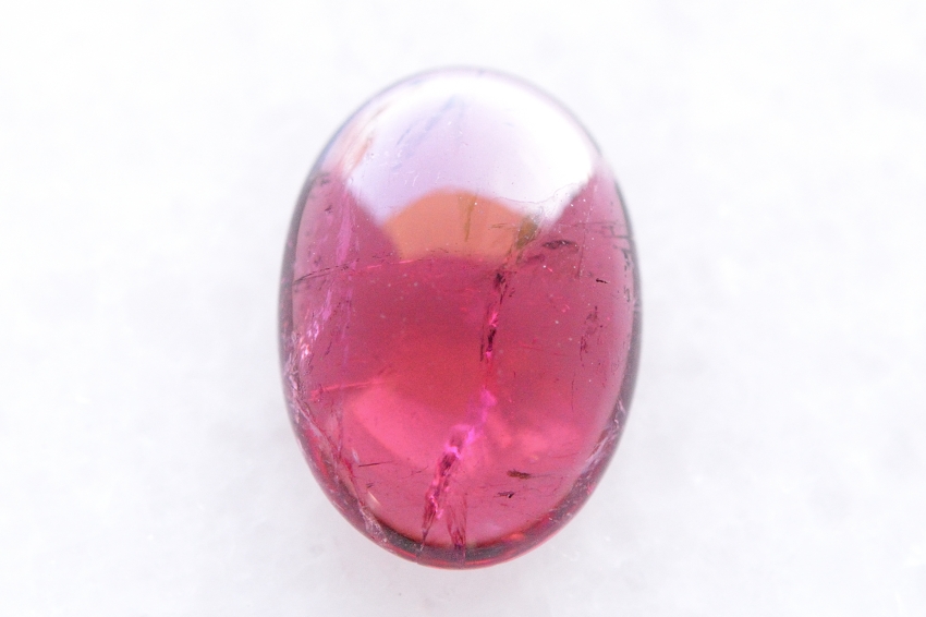 ピンクトルマリン【40】天然石ルース・カボション（15×11mm）