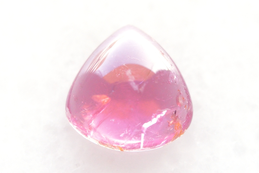 ピンクトルマリン【45】天然石ルース・カボション（12×12mm）