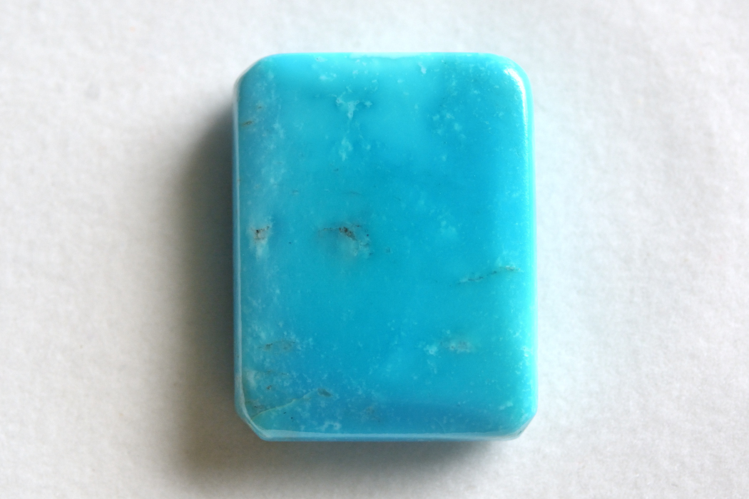 スリーピングビューティーターコイズ（珪化ターコイズ）【2】ルース・カボション（21.5×16.5mm）