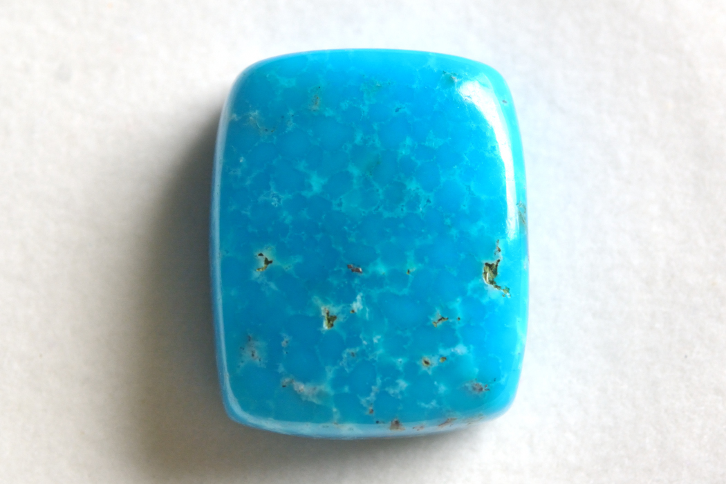 スリーピングビューティーターコイズ（珪化ターコイズ）【3】ルース・カボション（19.5×16mm）