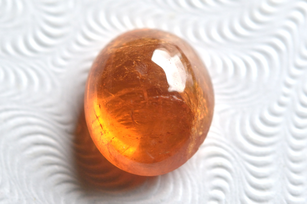 スぺサルティン（マンダリン）ガーネット【7】ルース・カボション（8.5×7.5mm）