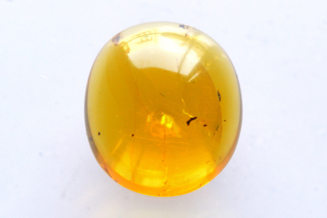 バーマイト（ブルーアンバー）【1】天然石ルース・カボション（15×13mm）