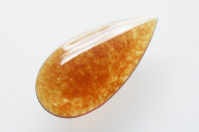 ブルーアンバー【32】天然石ルース・カボション（30×15mm）