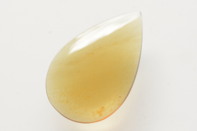 ブルーアンバー【38】天然石ルース・カボション（26.5×17mm）