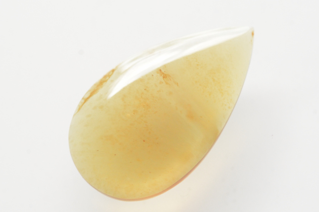 ブルーアンバー【39】天然石ルース・カボション（28.5×16.5mm）