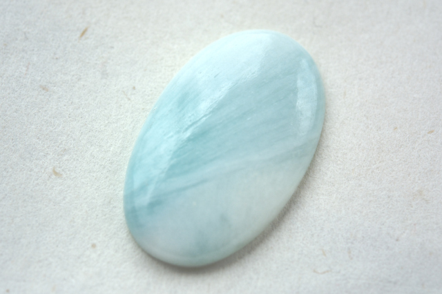 ブルーアラゴナイト【6】ルース・カボション（40×24.5mm）