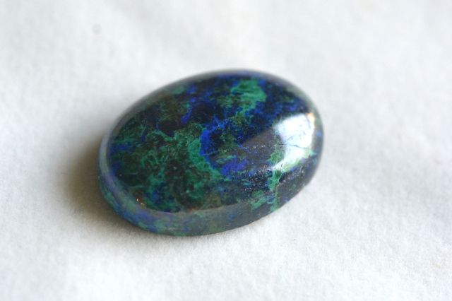 アズライト（アズマラカイト）【23】ルース・カボション（18×13mm）