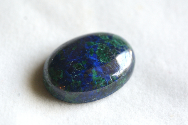 アズライト（アズマラカイト）【28】ルース・カボション（18×13mm）