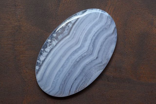 ブルーレースアゲート【2】天然石ルース・カボション（41.5×26mm）