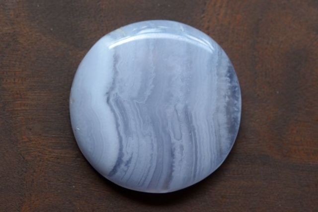 ブルーレースアゲート【14】天然石ルース・カボション（31×31mm）