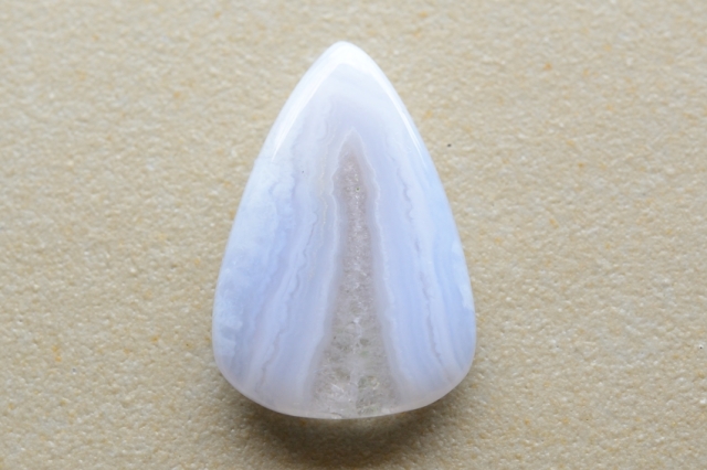 ブルーレースアゲート【17】ルース・カボション（30.5×20.5mm）