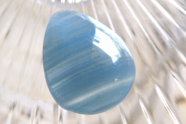ブルーカルサイト(レムリアン・アクアティン・カルサイト)【3】ルース・カボション（27×21.5mm）