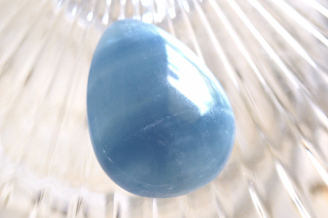 ブルーカルサイト(レムリアン・アクアティン・カルサイト)【4】ルース・カボション（27.5×20.5mm）