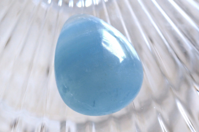 ブルーカルサイト(レムリアン・アクアティン・カルサイト)【12】ルース・カボション（22.5×18.5mm）