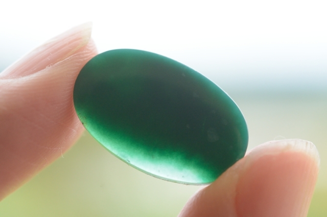 ブルーオパール【11】天然石ルース・カボション（20×12.5mm）