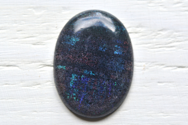 ブラックマトリックスオパール【9】ルース・カボション（33×24.5mm）