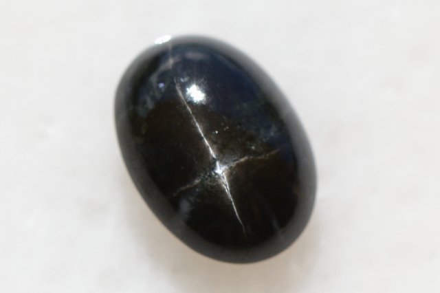 ブラックスター【18】天然石ルース・カボション　（20×14mm）