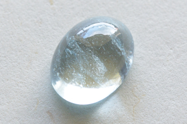 ブルートパーズ（非加熱未処理）【13】ルース・カボション（16.5×12.5mm）