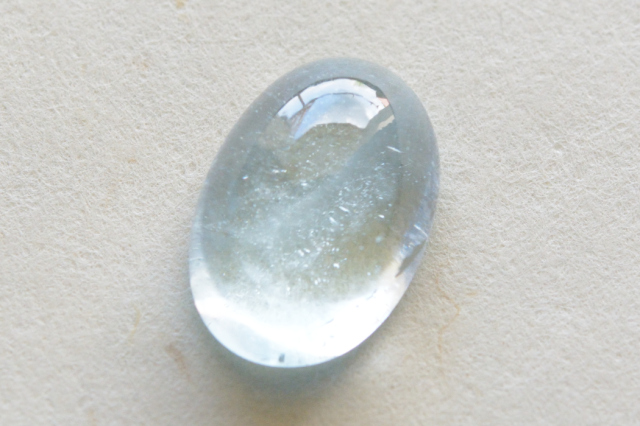 ブルートパーズ（非加熱未処理）【15】ルース・カボション（18×12mm）