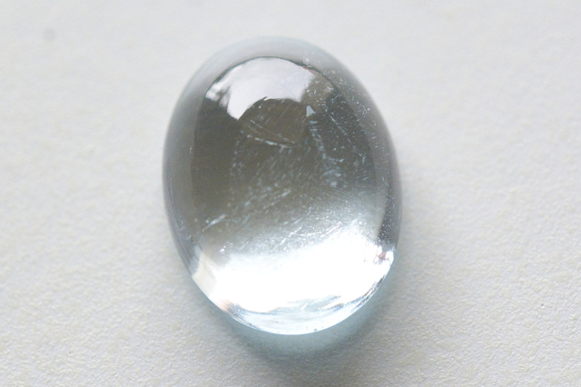 ブルートパーズ【61】天然石ルース・カボション・ローズカット（14.5×11mm）