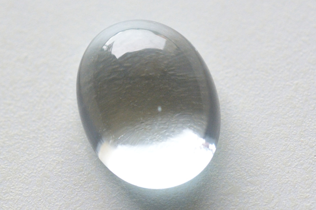 ブルートパーズ【62】天然石ルース・カボション・ローズカット（12.5×10mm）
