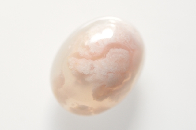 チェリーブロッサムアゲート【6】天然石ルース・カボション（20×15.5mm）