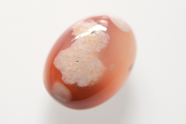 チェリーブロッサムアゲート【14】天然石ルース・カボション（18×13.5mm）