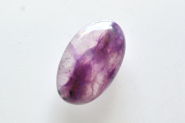 チャロアイトクォーツ【11】ルース・カボション（24.5×14.5mm）