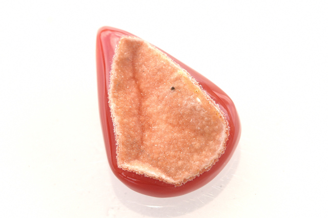 カーネリアン・ドゥルージー【10】ルース・カボション　（33×23.5mm）