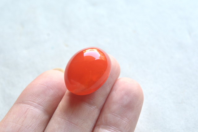 カーネリアン【19】ルース・カボション　（19.5×15mm）