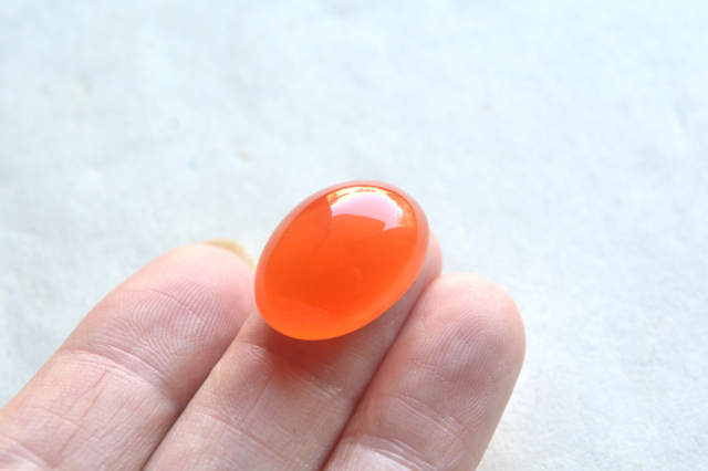 カーネリアン【20】ルース・カボション　（20×15mm）