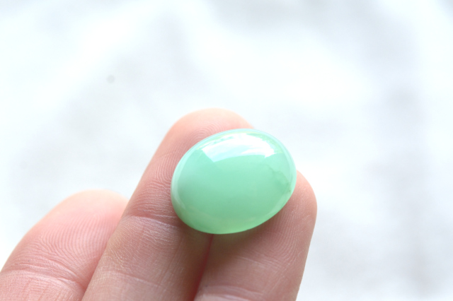 クリソプレーズ（オーストラリア産）【24】ルース・カボション（18.5×15.5mm）