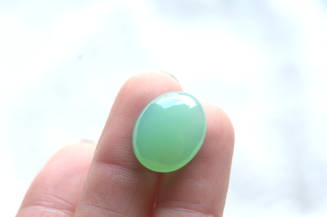 クリソプレーズ（オーストラリア産）【25】ルース・カボション（17.5×14mm）