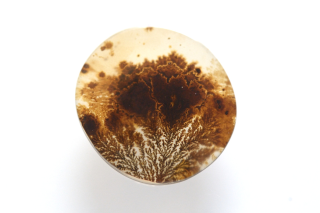 デンドリティックアゲート【14】ルース・カボション　（16.5×15.5mm）