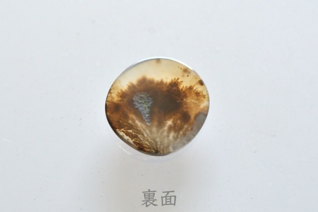 デンドリティックアゲート【14】ルース・カボション　（16.5×15.5mm）